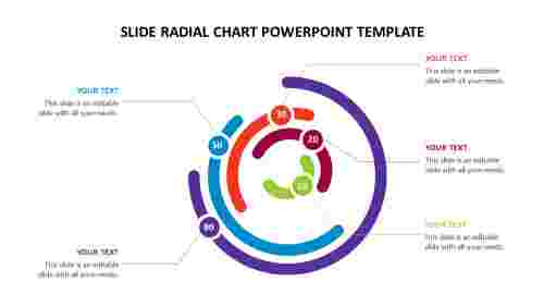 Slide radial chartpowerpoint template